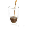 300 ml handgemaakte dubbelwandige glazen beker voor koffie